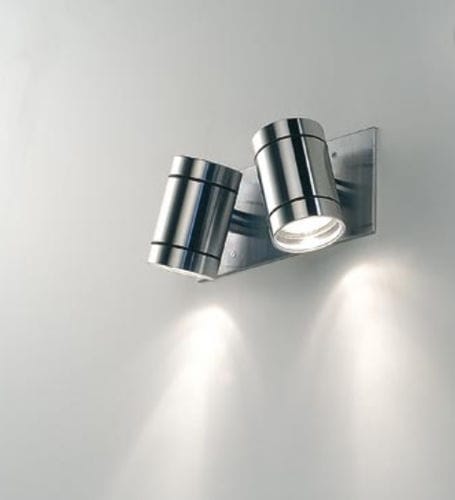 Moderne Wandleuchte - MAX 2-IN - BEL-LIGHTING / TERZO-LIGHT - für Außenbereich / Edelstahl / Glas