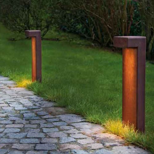 Leuchtpoller für Garten - SAMPA FL - BEL-LIGHTING / TERZO-LIGHT - modern / Aluminium / Stahl