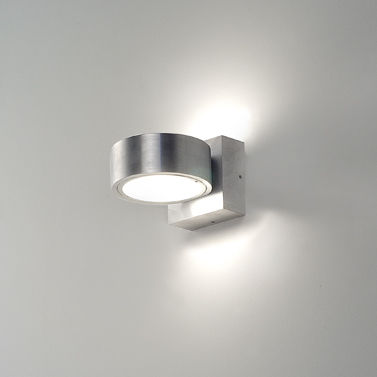 Moderne Wandleuchte - OMEGA - BEL-LIGHTING / TERZO-LIGHT - für Außenbereich / anodisiertes Aluminium / Glas