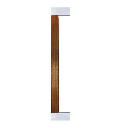 Stoßgriff für Glastür - 57.50211. - Fonsegrive - verchromter Messing / amerikanischer Nussbaum / Esche