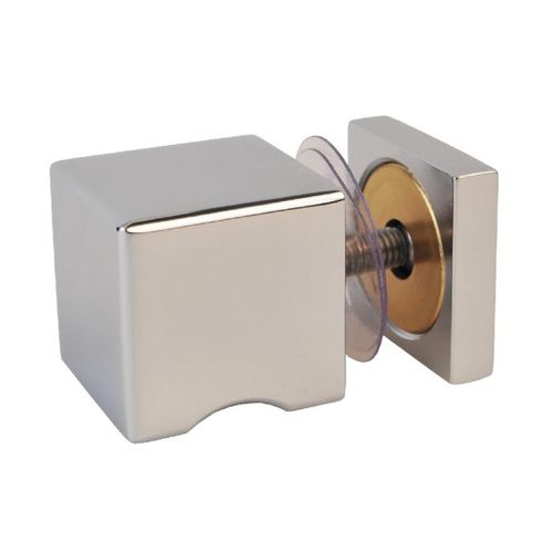 Moderner Türknopf - CUBIC : 15.05032.01 - Fonsegrive - verchromter Messing