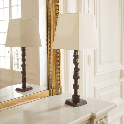 Tischlampe - PETITE FRAGILE - Objet Insolite - Bronze / klassisch / mit Kabel