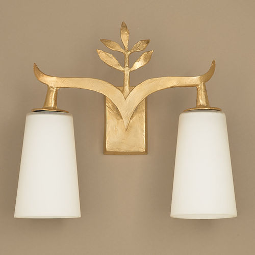 Klassische Wandleuchte - ALIA - Objet Insolite - für Außenbereich / Bronze / Glas