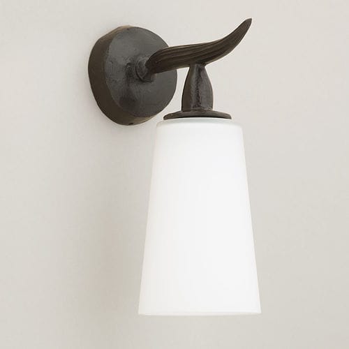 Klassische Wandleuchte - CANO - Objet Insolite - für Außenbereich / Bronze / Glas
