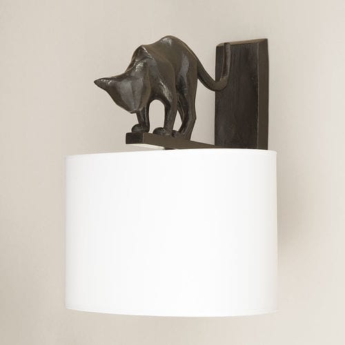 Klassische Wandleuchte - LILI - Objet Insolite - für den Innenraum / Bronze / gebogen