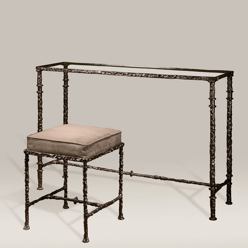 Moderner Konsolentisch - Roma H - Objet Insolite - Glas / Bronze / Gestell aus Metall