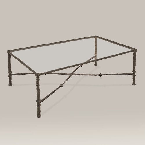 Moderner Couchtisch - ROMA X - Objet Insolite - Bronze / Gestell aus Bronze / rechteckig