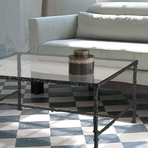 Moderner Couchtisch - ROMA H - Objet Insolite - Bronze / Gestell aus Metall / rechteckig