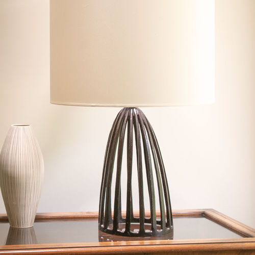 Moderner Lampenschirm - GLORIA - Objet Insolite - Bronze / Stoff