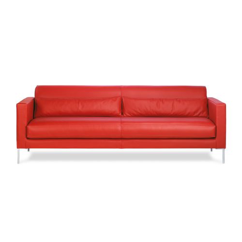 Modernes Sofa - BOSS - Neology - Stoff / Leder / rot