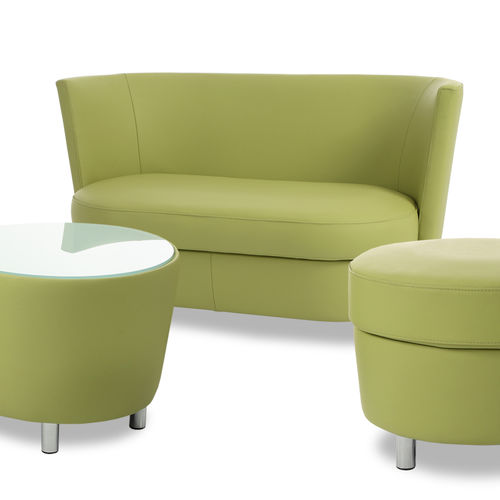 Modernes Sofa - JAZZ - Neology - Stoff / Leder / mit hoher Rückenlehne
