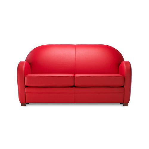 Klassisches Sofa - CARDIFF - Neology - Stoff / Leder / rot