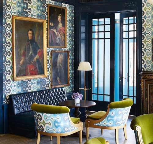 Möbelstoff - DARYA IKAT  - F. SCHUMACHER & CO. - Wand / Motiv / Baumwolle
