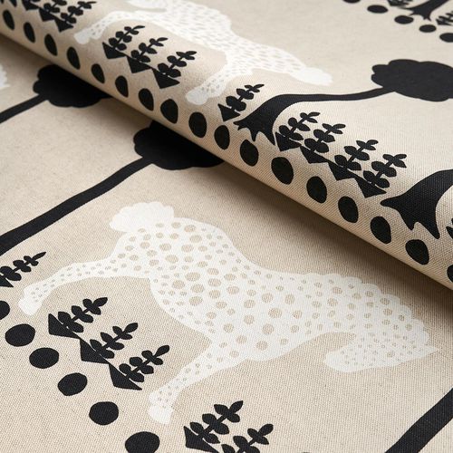 Möbelstoff - POLKA DOT PONY  - F. SCHUMACHER & CO. - Tiermuster / Baumwolle / Leinen