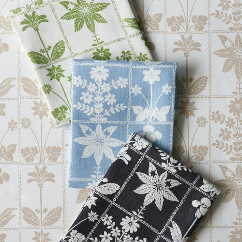 Möbelstoff - GEORGIA WILDFLOWERS  - F. SCHUMACHER & CO. - für Vorhänge / Tiermuster / Blumenmotive