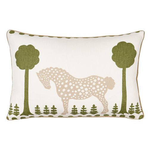 Baumwolle-Kopfkissen - POLKA DOT PONY  - F. SCHUMACHER & CO. - Leinen / rechteckig / für Privatgebrauch