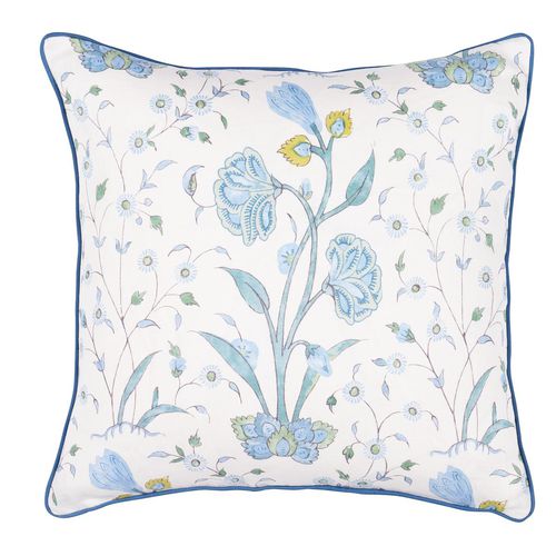 Baumwolle-Kopfkissen - JACARANDA : KHILANA FLORAL - F. SCHUMACHER & CO. - Leinen / Federn / quadratisch