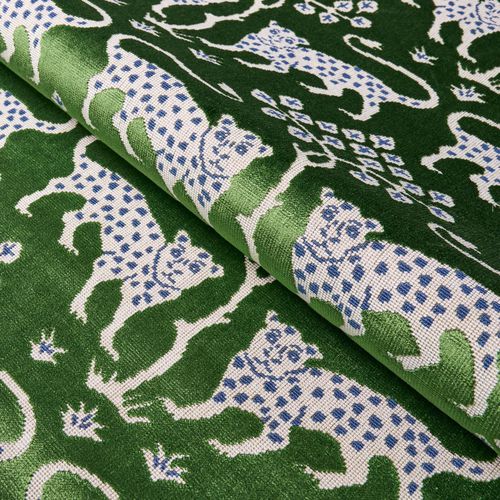 Möbelstoff - WOODLAND LEOPARD - F. SCHUMACHER & CO. - Tiermuster / Polyester / Baumwolle