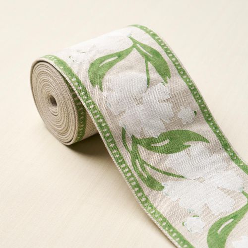 Baumwolle-Randstein - ADRA HAND BLOCKED TAPE - F. SCHUMACHER & CO. - Leinen / linear