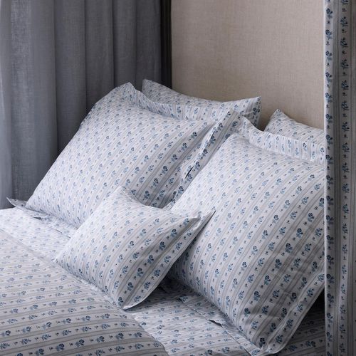 Rechteckiges Kissen - CABANON STRIPE SHAM   - F. SCHUMACHER & CO. - quadratisch / Blumenmotiv / Streifenmuster