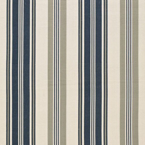Möbelstoff - FJORD - F. SCHUMACHER & CO. - Streifenmuster / Baumwolle / grau