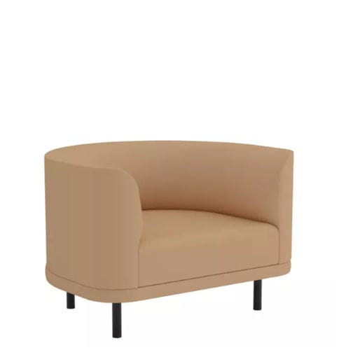 Moderner Sessel - SIR - Andreu World - Stoff / Leder / Stahl