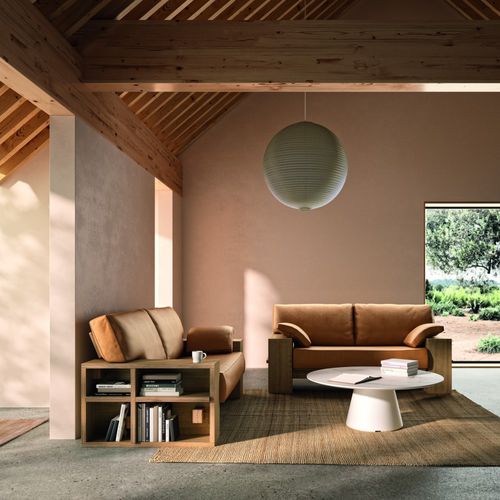 Modernes Sofa - MARIYA - Andreu World - Stoff / Polster / grau