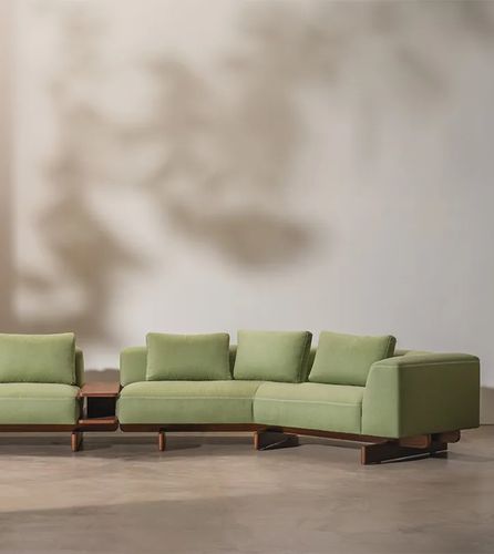 Modulsofa - AFUERA - Andreu World - modern / für Außenbereich / Iroko