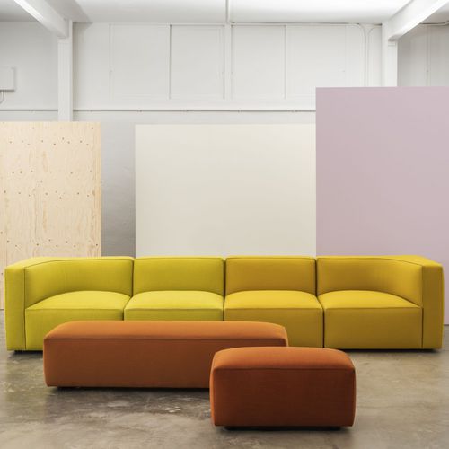Moderne Ottomane - DADO - Andreu World - Stoff / quadratisch / rechteckig