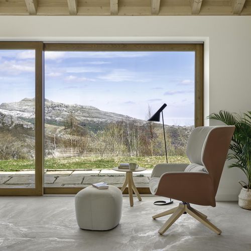 Moderne Ottomane - NUEZ - Andreu World - Leder / rechteckig / Polster