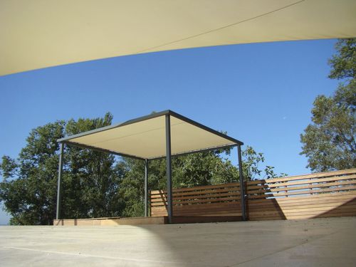 Selbsttragende Pergola - Grand Voile - Aluminium / Stoff-Überdachungen