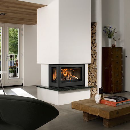 Holzkamin - UNILUX-6 265  - Bellfires - Einbau / Ecken / mit 3 Sichtseiten