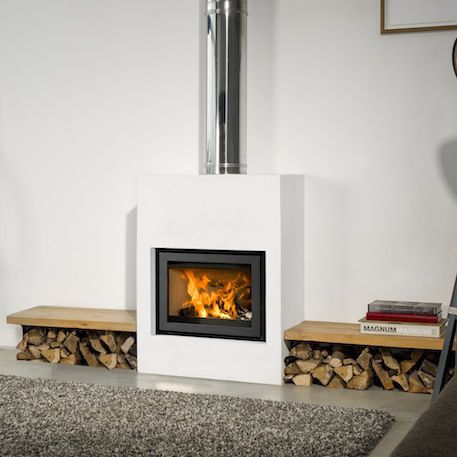 Holzkamin - UNIVERSAL-6  - Bellfires - Einbau / Einseitig / geschlossene Feuerstelle