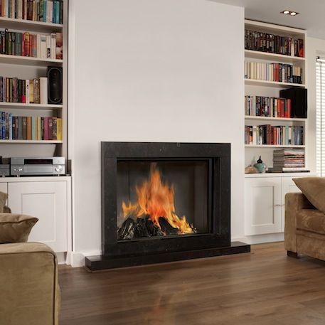 Holzkamin - ESCAMOLUX - Bellfires - Einbau / Einseitig / geschlossene Feuerstelle