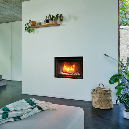 Kamineinsatz mit 4 Sichtseiten - Evo-7 65-40 - Barbas - Holz / Gusseisen / Stahl