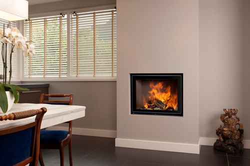 Holzkamin - ENERGA - Barbas - modern / geschlossene Feuerstelle