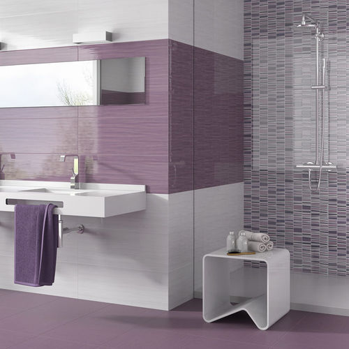 Feinsteinzeugfliesen - LOUNGE - KERABEN - Hochglanz / für Badezimmer / Wand