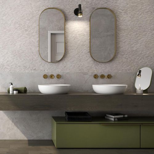 Feinsteinzeugfliesen - SYMI - PAMESA CERAMICA - satiniert / für Badezimmer / Wand