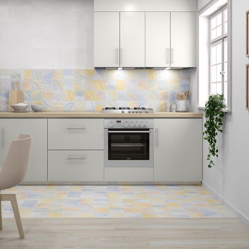 Feinsteinzeugfliesen - AQUAGLOSS - PAMESA CERAMICA - Relief / für den Innenraum / für Wohnzimmer