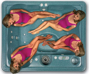 Whirlpool zum Aufstellen - AVALON - Thermo Spas - rechteckig / Viersitzer / für Privatgebrauch