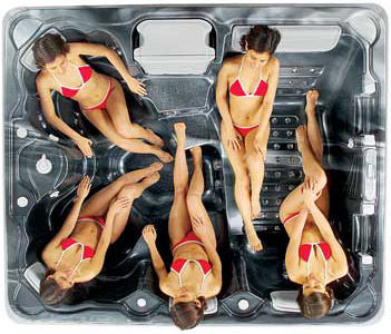 Whirlpool zum Aufstellen - PARK AVE - Thermo Spas - rechteckig / Fünfsitzer / für Privatgebrauch