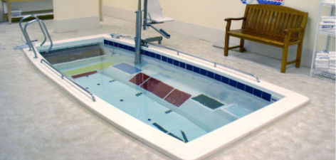 Schwimmbecken für Außenbereich - 500-T - SwimEx, Inc. - erdverlegt / Polyester / Rehabilitation
