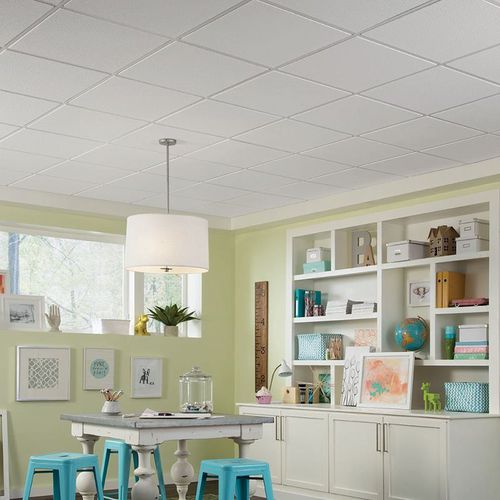 Gips-Zwischendecke - BRIGHTON  - Armstrong ceilings - USA - Mineralfaser / aus Fliesen / für Büro