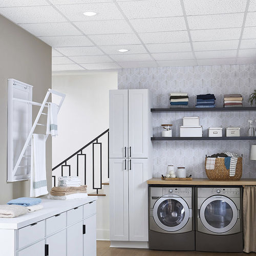 Mineralfaser-Zwischendecke - TEXTURED  - Armstrong ceilings - USA - aus Fliesen / für Bad / für den Innenraum