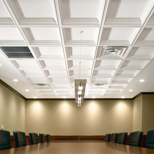 Gips-Zwischendecke - CASTWORKS® METAPHORS® COFFERS - Armstrong ceilings - USA - Platten / für Büro / Innenbereich