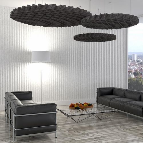 PET-Zwischendecke - CLARIO CLOUD CIRCLE - Armstrong ceilings - USA - Filz / freihängend / für Büro