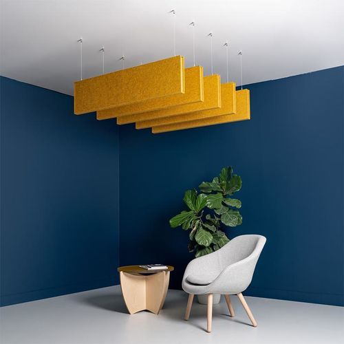 PET-Zwischendecke - HUSH - Armstrong ceilings - USA - Filz / aus Fliesen / für Büro