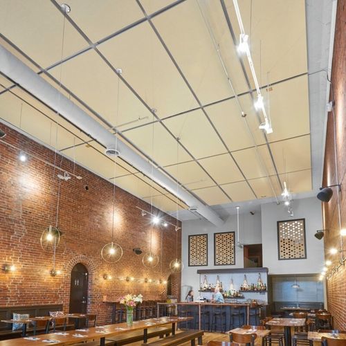 Gips-Zwischendecke - FELTWORKS&reg; - Armstrong ceilings - USA - aus Fliesen / Platten / für den Innenraum