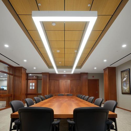 Holzzwischendecke - WOODWORKS&reg; TEGULAR - Armstrong ceilings - USA - Holzfurnier / Platten / für Büro
