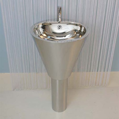 Bodenstehendes Waschbecken - EUCLIDE - Rapsel International Srl - Edelstahl / konisch / modern